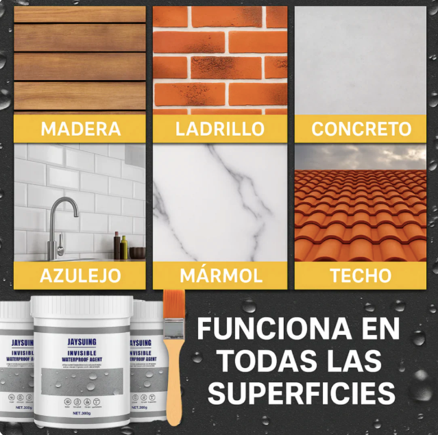 "Hogar Seco" Sellador Adhesivo Pack x3 + Brocha GRATIS