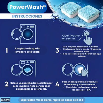 PowerWash® 12 Pastillas para Lavadora