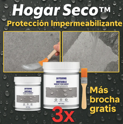 "Hogar Seco" Sellador Adhesivo Pack x3 + Brocha GRATIS
