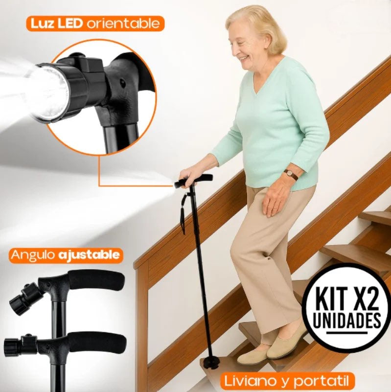 Bastón Plegable Premium | Camina con confianza 🚶‍♂️