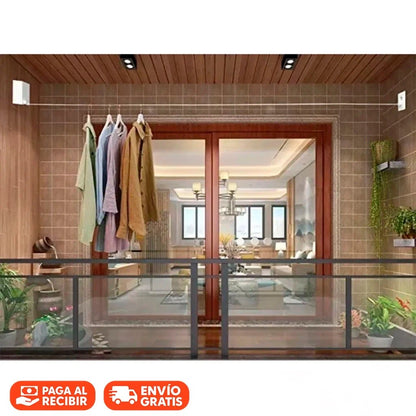 Tendedero Retráctil de Pared | 4,2 m de Longitud